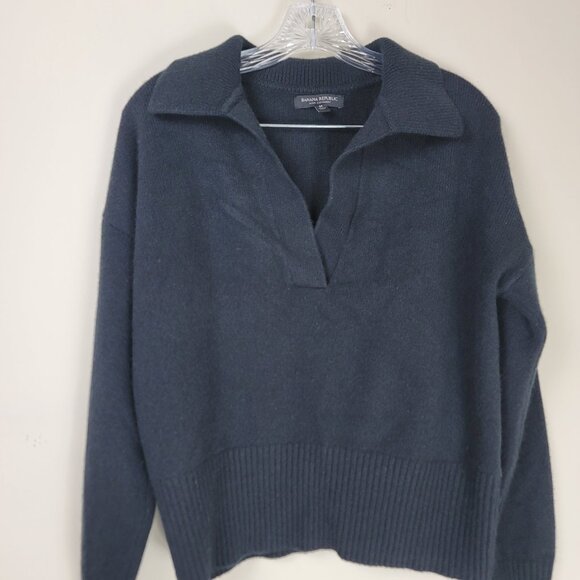 Banana Republic Luna Cashmere Sweater Polo - Picture 4 of 8